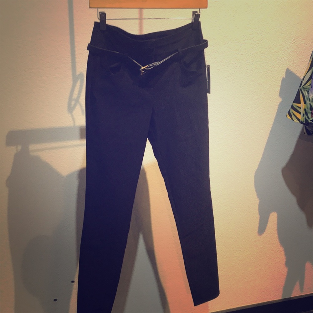 Black skinny slacks